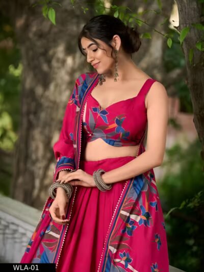 exclusive bridal print lehengas