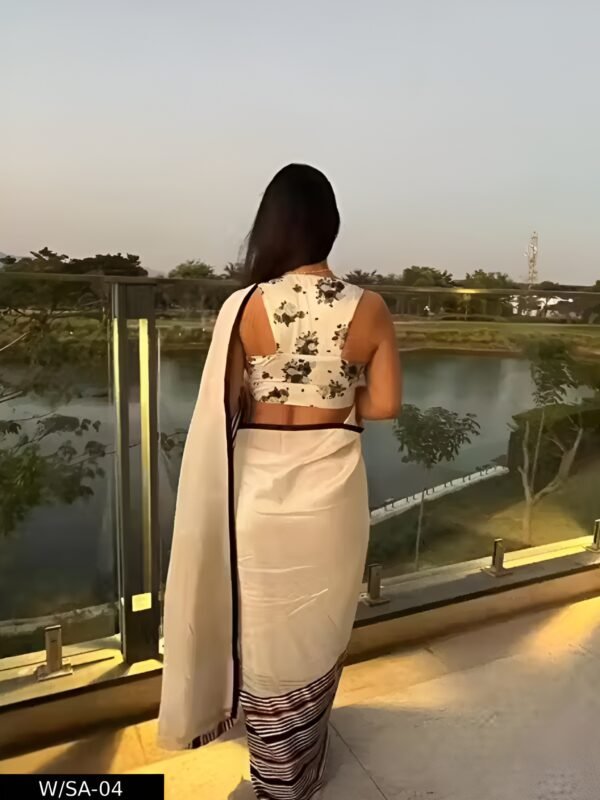 designer digital printed jacqaurd border kalamkari dola silk saree for woman with running blouse