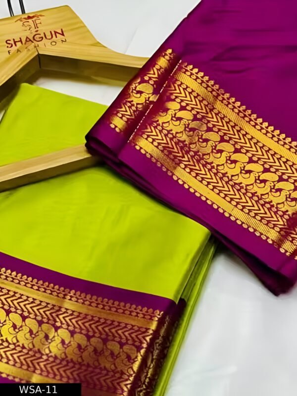 Cotton Silk Irkal Paithani Saree with Blouse - Image 2