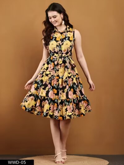 women fit & flare sleeveless