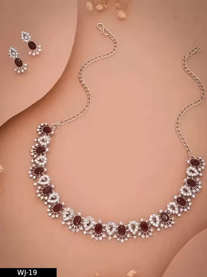 JWELLERY LAUNCHING ANOTHER DESIGN OF OXDIES JWELLERY 1 NECKLACE WITH 1 CUTE EARINGS - Image 3