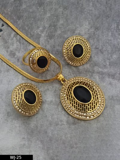 Kashmiri Stryle Pandent Chain Finger Ring combo Set for Women