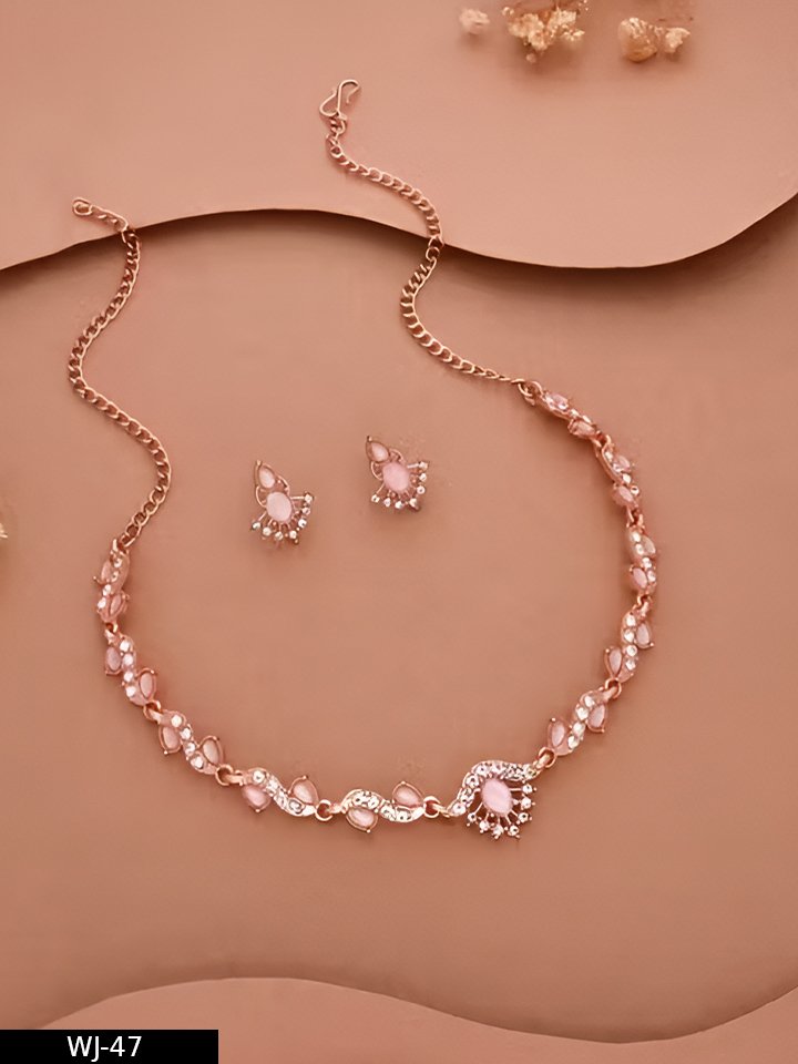 JEWELLERY LAUNCHING ANOTHER DESIGN OF OXDIES JEWELLERY 1 NECKLACE WITH 1 CUTE EARRINGS - Image 4