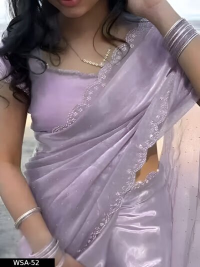 Fancy Organza Silk Designer Saree with Hand Work Saree