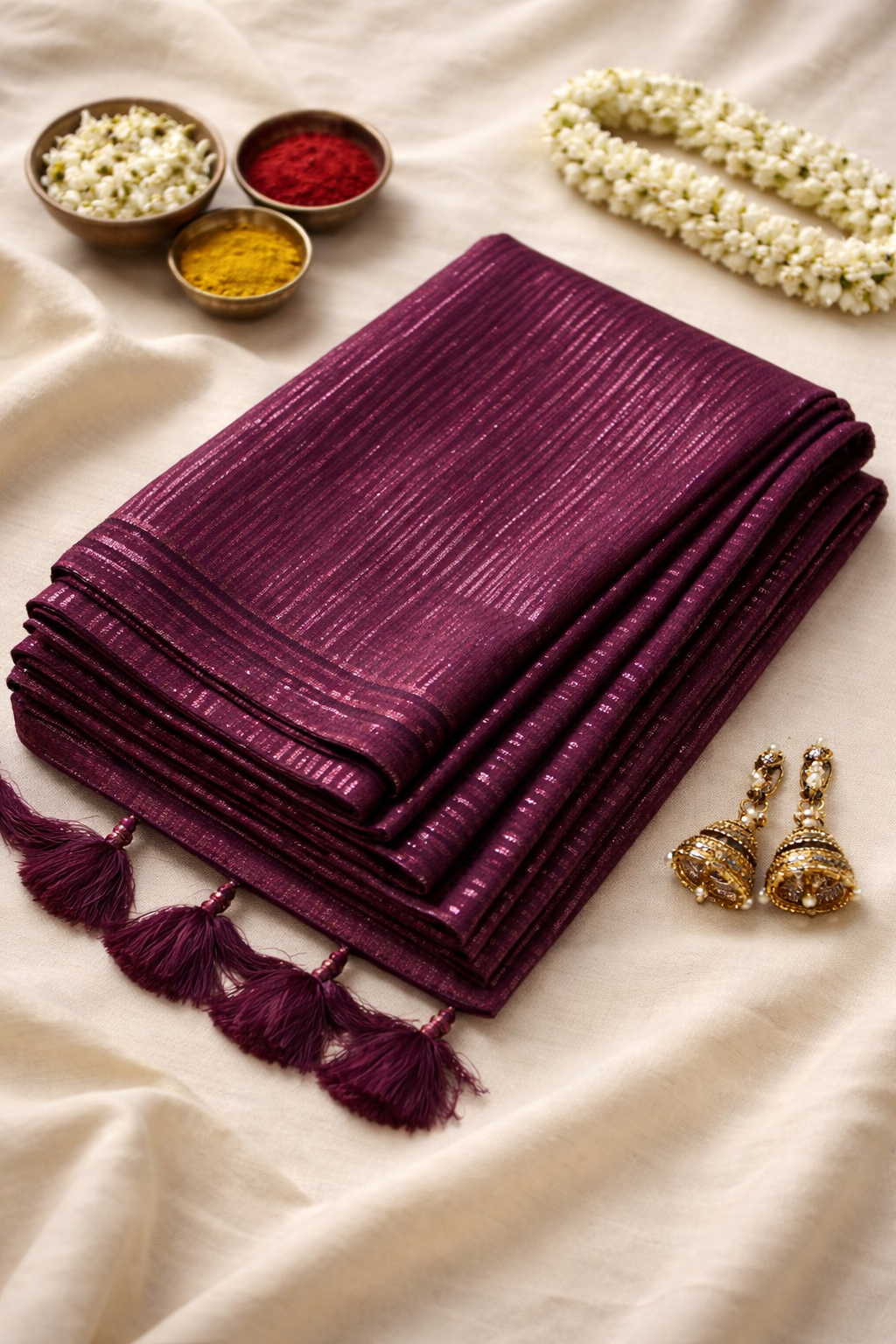 Premium Pure Khadi Cotton Saree (TRENDING) - Image 3