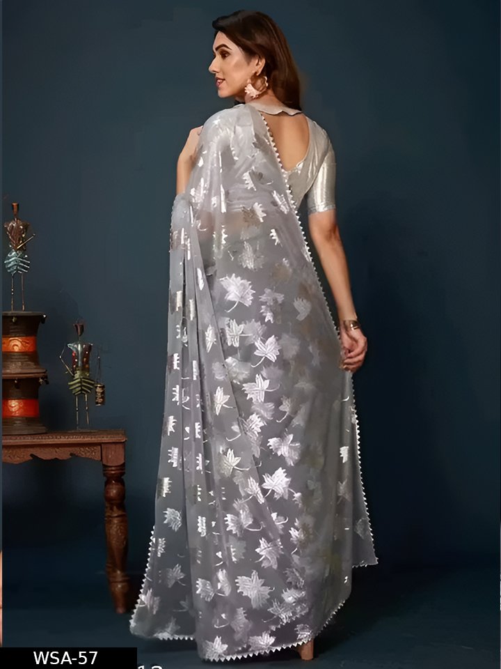 Printed saree - Image 3