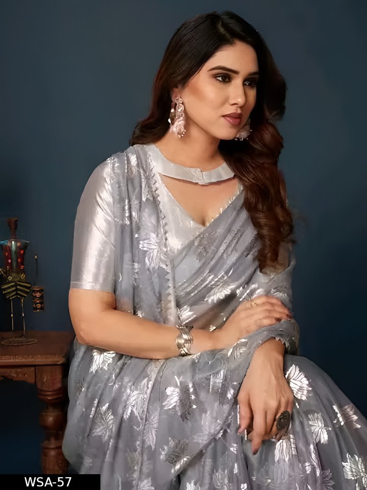 Printed saree - Image 2