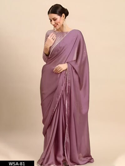 PARI SAREE WITH WORK BLOUSE NEW COLOR