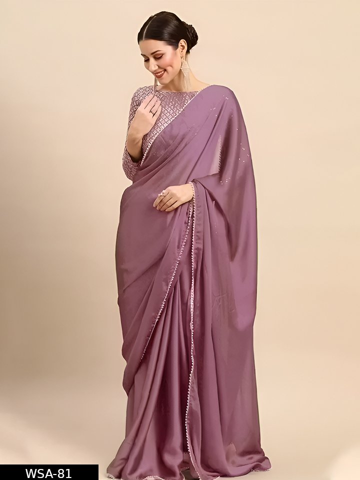 PARI SAREE WITH WORK BLOUSE NEW COLOR