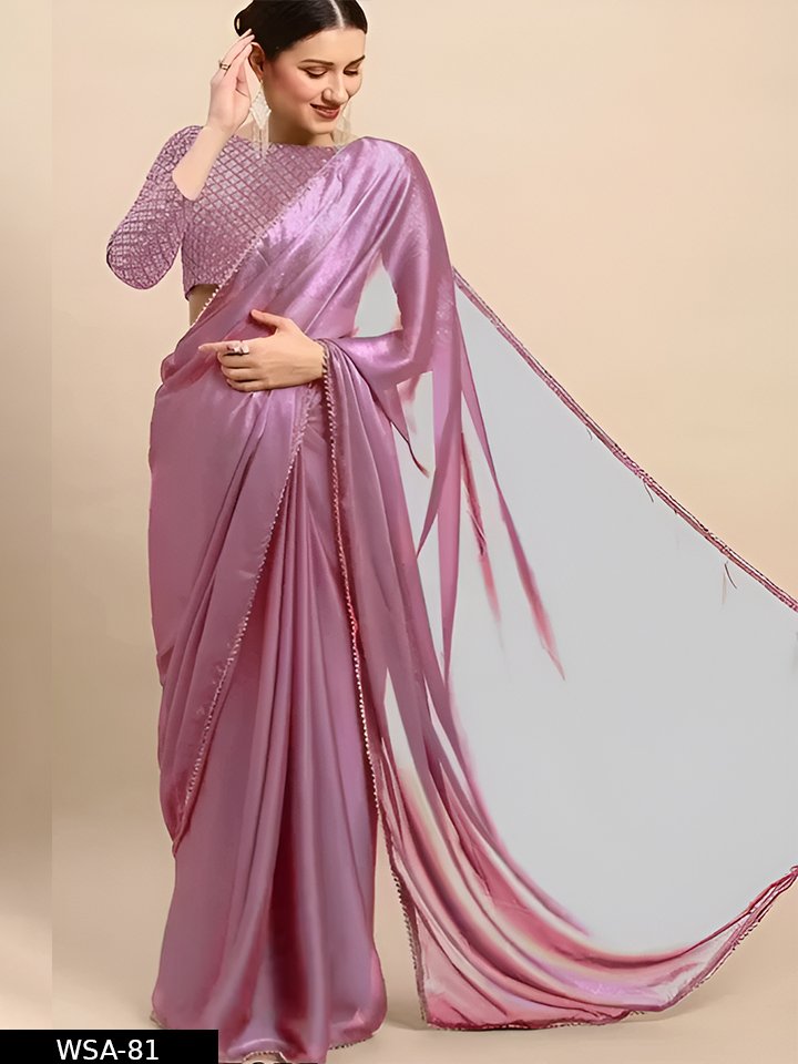 PARI SAREE WITH WORK BLOUSE NEW COLOR - Image 3