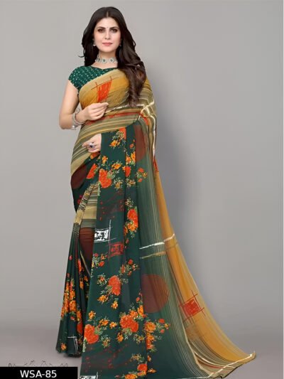 Designer Printed Georgette Saree for Women