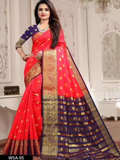 saree new collection soft silk cotton silk saree and contrast blouse sarees